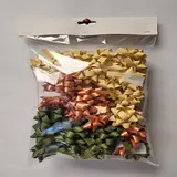 Assortiment étoiles adhésives kaki, cuivre, beige - ø 50 mm - sachet de 50