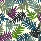 Papier cadeau Botanica feuilles multicolores 70 cm x 25 m 80 g/m² – 100% recyclé, label Ange Bleu