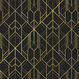 Papier cadeau Art Grafik couché blanc 30 cm x 50 m, noir / or, 80 g/m²