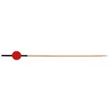 Pique bambou rouge et noir 12 cm - Pique apéritif - Pic bambou - Lot de 200
