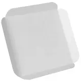 Carré rainé carton blanc 19 x 19 cm - Semelle carrée - Support gâteau - Paquet de 250