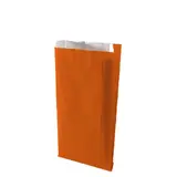 Pochette cadeau kraft vergé orange passion 18 x 6 x 35 cm - Sachet kraft - Lot de 250