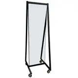 Miroir cadre sur roulettes - H 169 cm