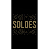 Affiche Soldes pour magasin grand format 80 x 150 cm - Noir/Or