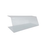 Vitrine de protection alimentaire en U transparente 50 x 20 x 17 cm ép 4 mm PET