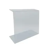 Vitrine de protection alimentaire en U transparente L 50 x P 20 x H 43 cm – PET 4 mm