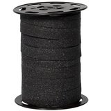 Bolduc noir pailleté 10 mm x 100 m polypropylène
