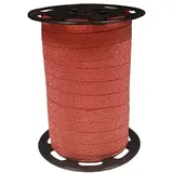 Bolduc rouge pailleté 10 mm x 100 m polypropylène