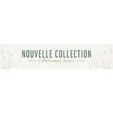 Affiche vitrine Nouvelle Collection Automne/Hiver 90 x 20 cm Blanc / Végétal - Affichage vitrine