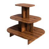 Podium Sherman arrondi 3 niveaux - L 120 x P 90 x H 106 cm