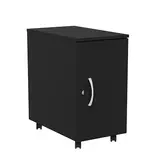 Meuble caisson mobile Slim à roulettes noir - 32 x 55 x H 60 cm - Buronomic©