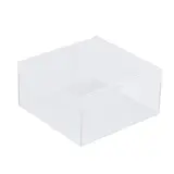 Bloc de présentation transparent PMMA 20 x 20 x 10 cm  - Cube vitrine – Bloc acrylique