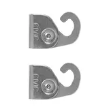 Crochet inox fermé pour cimaise ép 2,5mm, charge 18kg, paquet de 2