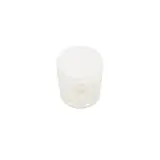 Pot PET cylindrique transparent avec couvercle vissant blanc - 250 ml - carton de 135 unités