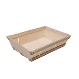 Corbeille paniers garnis bois 35 × 26 × 9 cm – paquet de 15