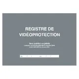 Registre de vidéoprotection A4 paysage 21 x 29,7 cm 104 pages