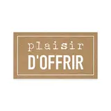 Étiquettes cadeaux adhésives rectangulaires Plaisir d’offrir brun/blanc 45 x 25 mm – Paquet de 500