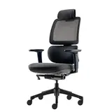 Siège de bureau ergonomique synchrone Orca design Hans Thyge & Co accoudoirs 3D - Noir