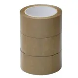 Ruban adhésif PVC havane 48 mm x 66 m - Ruban adhésif emballage - Lot de 6