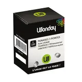 Punaises 3 Pointes en Acier Nickelé 12mm - Boîte de 100