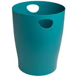 Corbeille à papier Ecobin Skandi bleu pacifique 15L