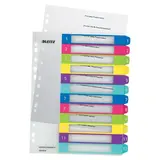 Intercalaires imprimables A4 maxi 12 touches multicolores polypropylène - WOW Leitz