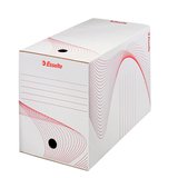 Boîte à archives carton Esselte Boxy A4 200 mm - Blanc – Paquet de 25