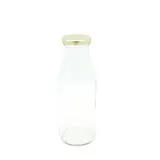 Bouteille en verre 500ml avec couvercle or ø48/71mm – Paquet de 6