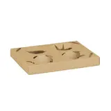 Porte-gobelets carton 4 gobelets cafés kraft brun – Plateau porte gobelets - Lot de 200