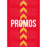 Affiche PROMOS rouge/jaune 80 x 115 cm – papier ½ mat 190g - Affichage vitrine