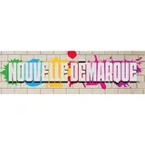 Affiche NOUVELLE DÉMARQUE 80 x 25 cm effet graff multicolore – pour vitrines et corners de soldes