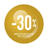 Sticker Soldes “-30%” Jaune – Pastille adhésive ø10mm - Lot de 500