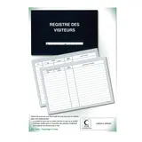 Registre des visiteurs A4 paysage 96 pages 816 entrées Elve