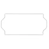 Étiquette blanche 26 x 12 mm adhésive pour étiqueteuse - 36 rouleaux de 1500
