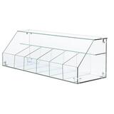 Vitrine confiserie verre 6 cases et 1 tablette 100 x 30 x 32 cm