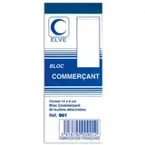 Bloc commerçant 100 feuillets 6 x 14 cm - Lot de 10