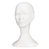 Tête femme polystyrène H 34 cm