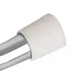 Embout rond emboitant plastique ø 4 mm pour tiges - Blanc - Lot de 50