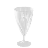 Verre à vin plastique réutilisable 15 cl - Verre à pied plastique - Lot de 6