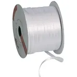 Ruban satin blanc double face 6 mm x 91 m - Ruban emballage cadeau