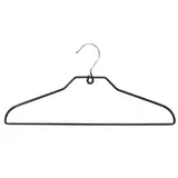 Cintre métal antidérapant avec barre fil gainé PVC 40 cm - Cintre plat - Lot de 60