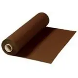 Chemin de table intissé prédécoupé 120 cm - Tête à tête prédécoupé - Chocolat - Rouleau de 40 cm x 24 m