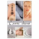 Carte fidélité client pour SPA, instituts de beauté et salons de coiffure 8,5 x 5,5 cm - Lot de 100