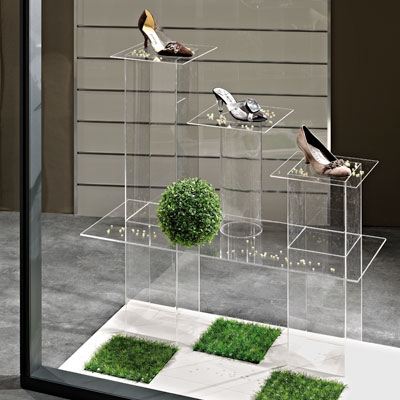 Colonne carrée plexi - Supports Plexi-1