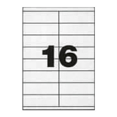 1600 Étiquettes adhésives blanches multi-usages 105 x 35 mm Etibox - Étiquettes adhésives neutres-1