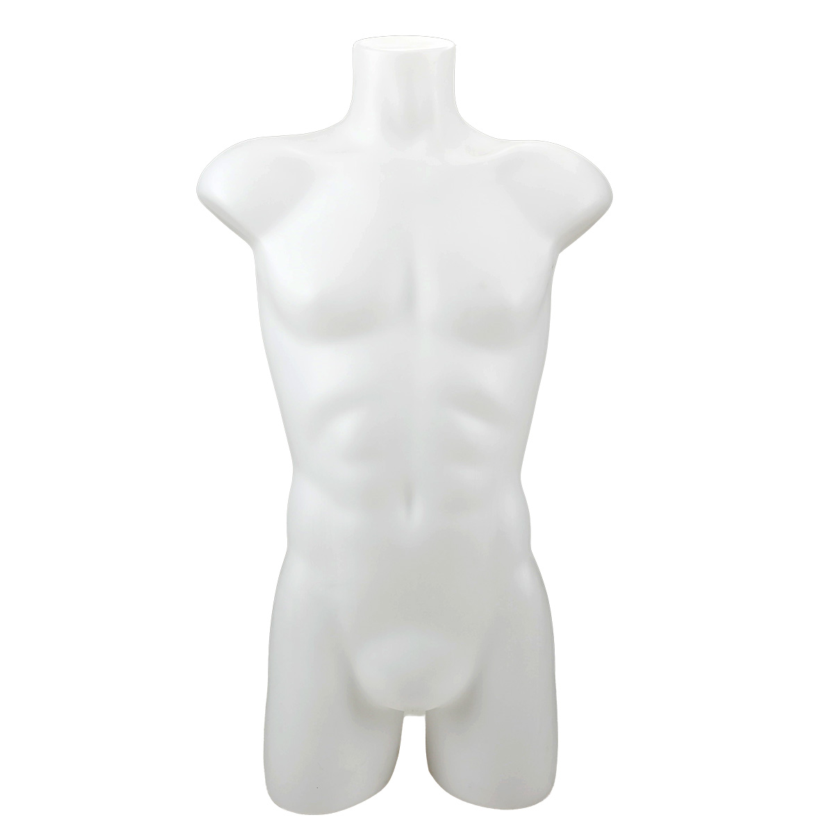 Buste homme plastique H 87 cm Blanc - Torse homme - Bustes ECO