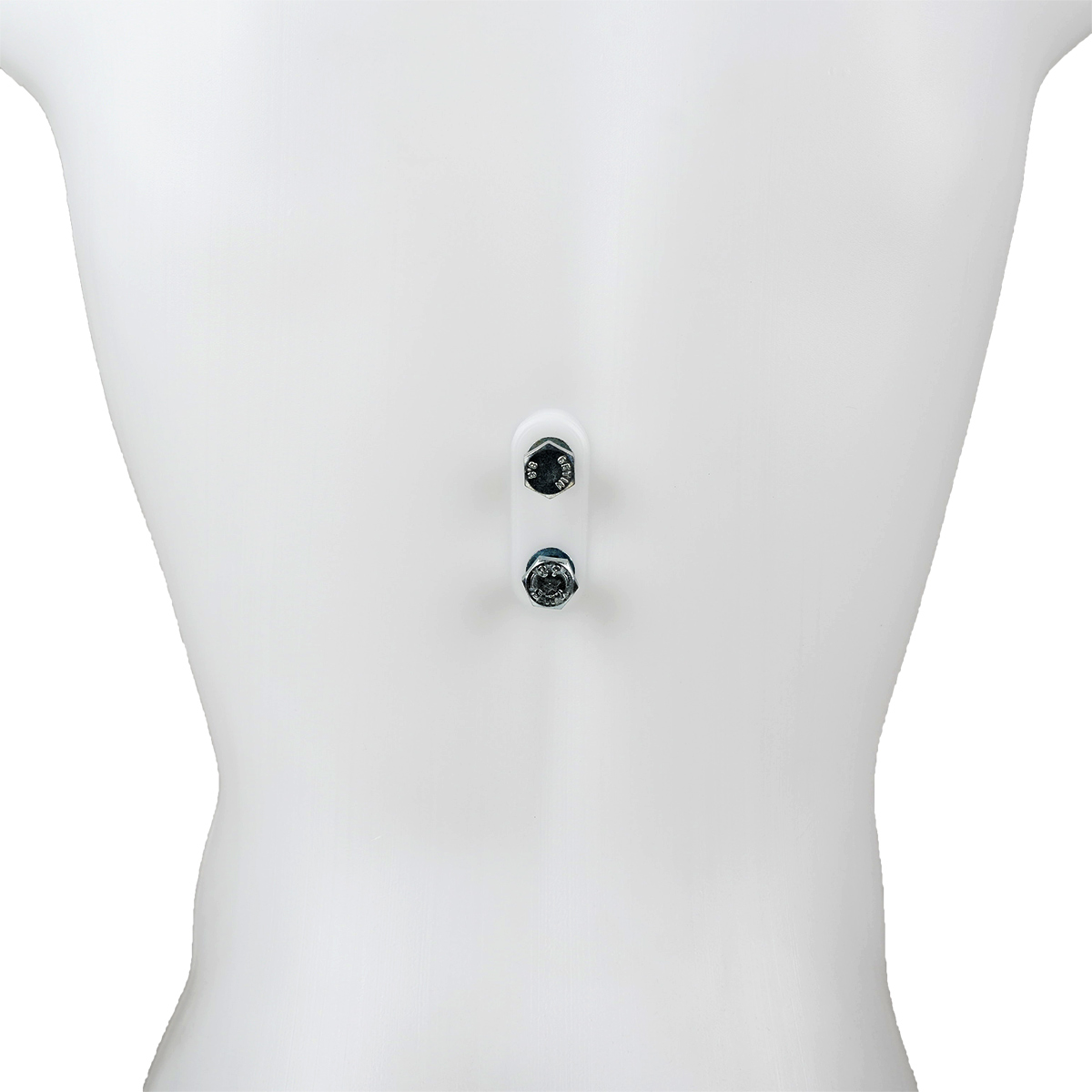 Buste homme plastique H 87 cm Blanc - Torse homme - Bustes ECO-3