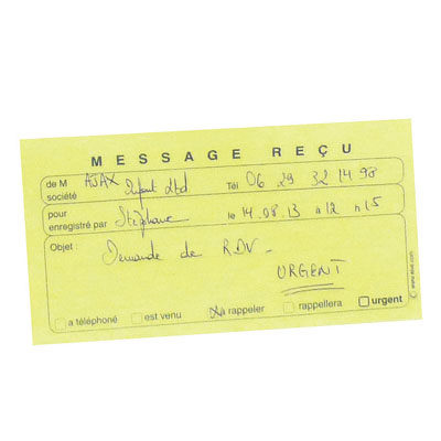 Blocs messages, dupli repositionnables 32,2x14cm - Paquet de 5 - Cahiers et blocs notes-1