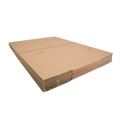 Caisse américaine carton, carton simple cannelure 60x40x20/30cm, paquet de 10 - Caisses américaines cartons-1