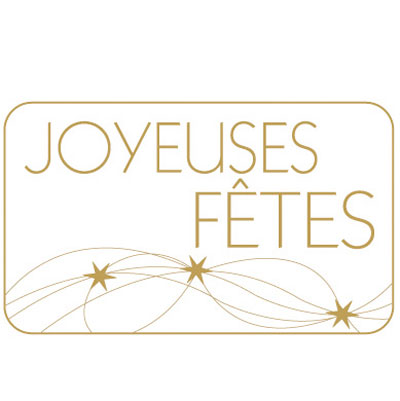 Étiquettes cadeaux adhésives Joyeuses Fêtes - Étiquettes cadeaux adhésives